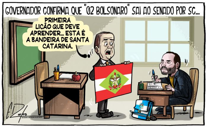 Governador confirma "02 Bolsonaro" ao Senado por SC
