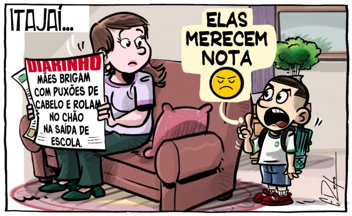 Mães brigam na saída de escola em Itajaí