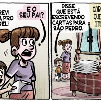 Cartinhas para Papai Noel e São Pedro