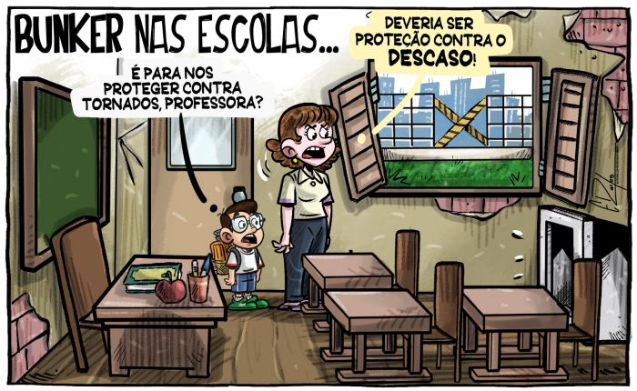 Anúncio de “bunker” nas escolas em SC