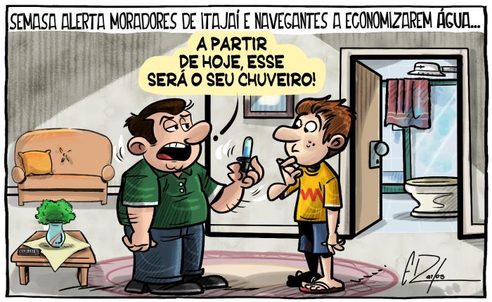 Semasa alerta sobre falta de água