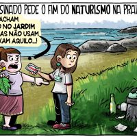 Abaixo-assinado pede o fim do naturismo na praia do Pinho