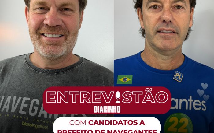 Entrevistão com os candidatos a prefeito de Navegantes