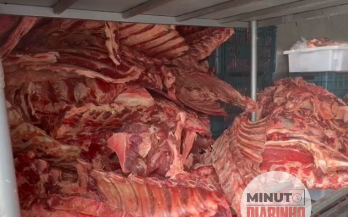 Três toneladas de carne estrada apreendidas em açougue de Itajaí 