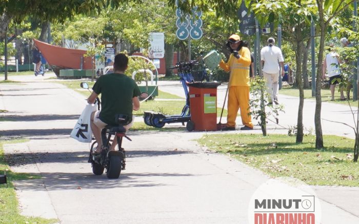 Scooters elétricas em alta velocidade preocupam frequentadores da Beira Rio  