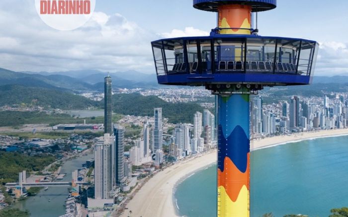 Torre a 300 metros de altura será inaugurada esta semana no parque Unipraias